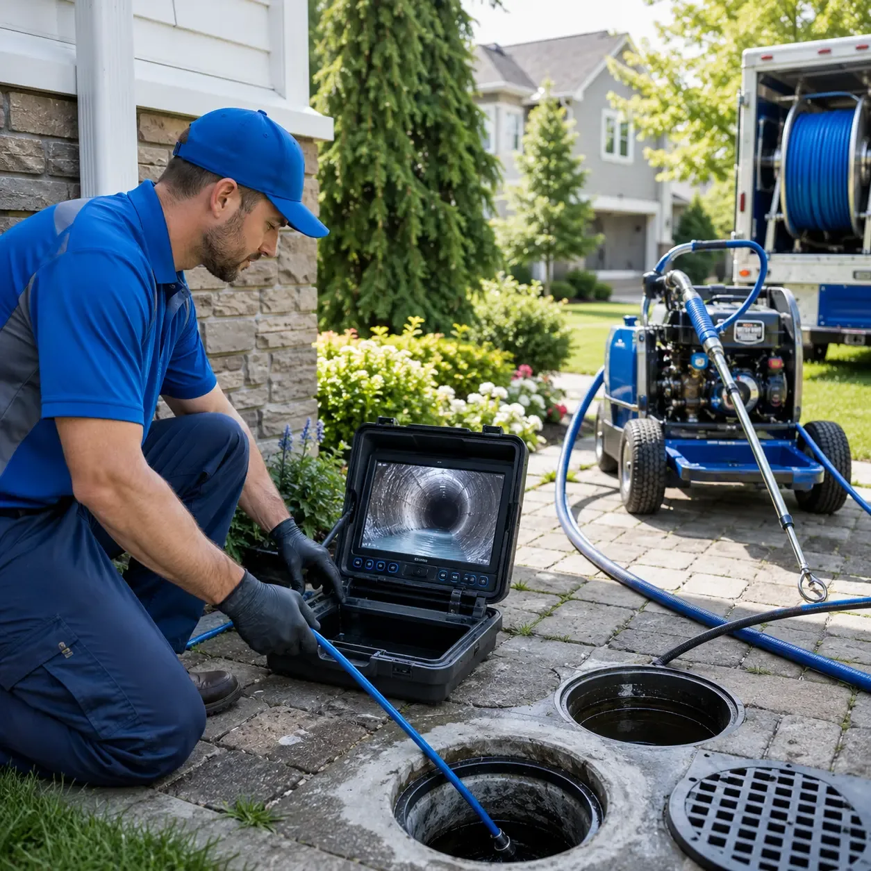 Outdoor drain cleaning professionals serving Alpha, MI