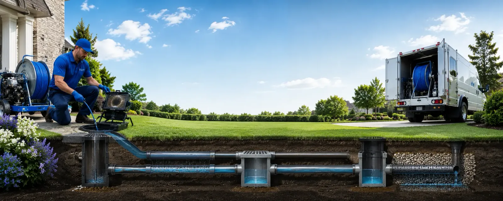 Outdoor drain cleaning information for Alpha, MI